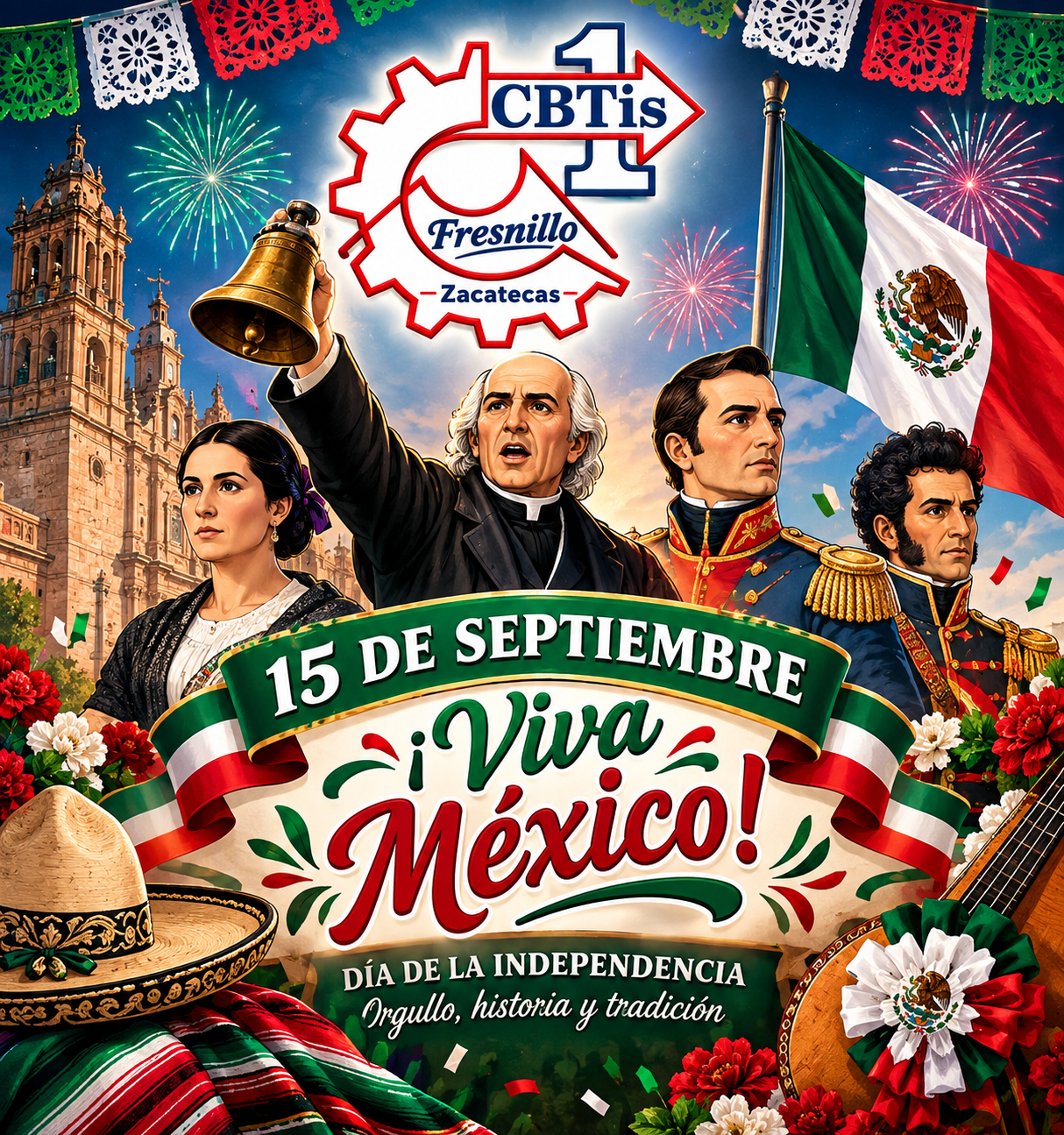 GRITO DE INDEPENDENCIA 15 DE SEPTIEMBRE